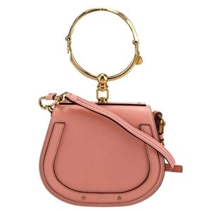 Chloe Blush Wristlet with Gold Hardware